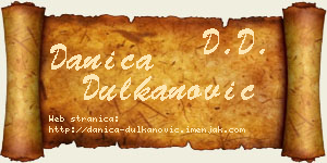 Danica Dulkanović vizit kartica